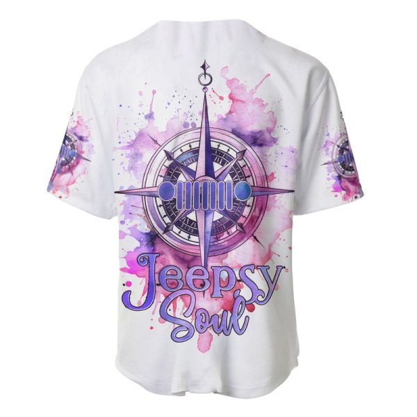 Pink Compass Jeep Baseball Jersey Jeepsy Soul Jezsport.com