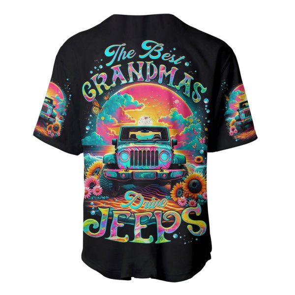 Beach Jeep Baseball Jersey The Best Grandmas Drive Jeeps Jezsport.com