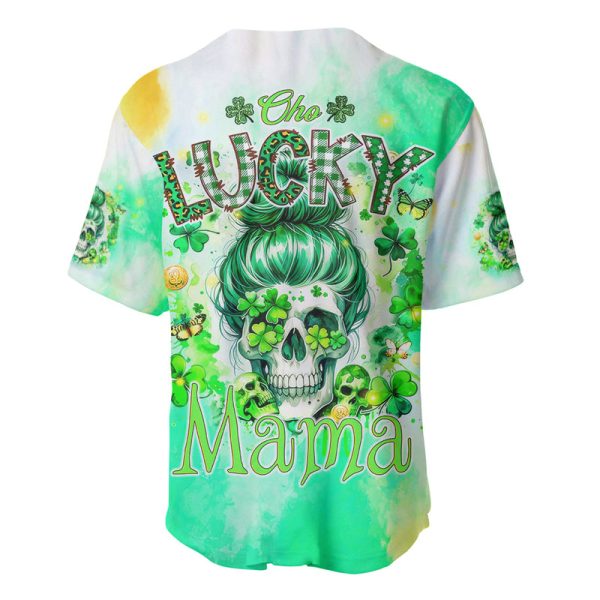 Irish Skull Baseball Jersey Oho Lucky Mama Jezsport.com