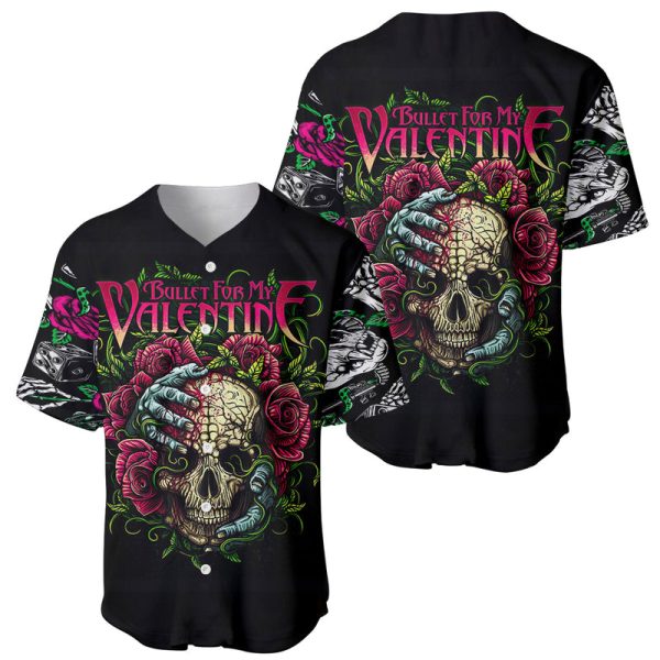 Viper Skull Baseball Jersey Bullet For My Valentine For Men and Women Jezsport.com