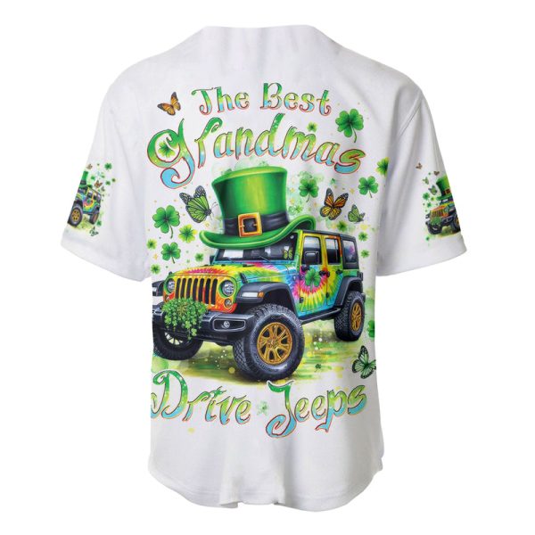 Irish Jeep Baseball Jersey The Best Grandmas Drive Jeeps Jezsport.com