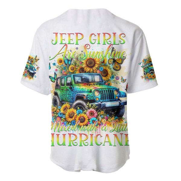 Hippie Jeep Baseball Jersey Jeep Girls Are Sunshine Mixed With A Little Hurricane Jezsport.com