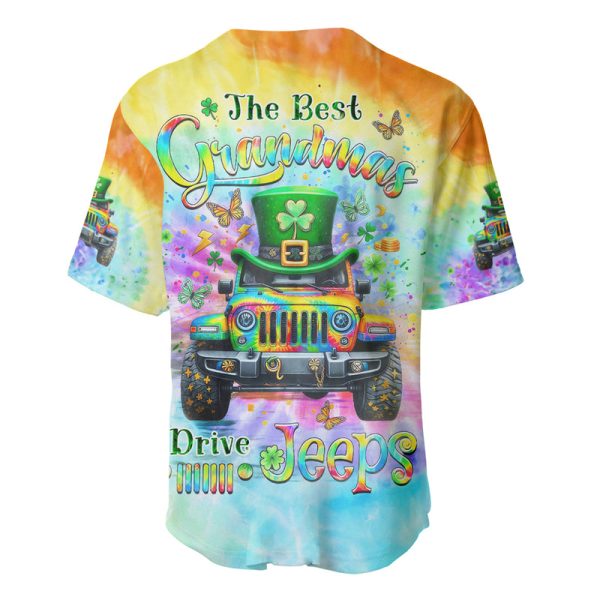 Irish Jeep Baseball Jersey The Best Grandmas Drive Jeeps Jezsport.com