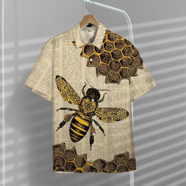 3D Bee Hawaii Shirt, Summer Shirt For Men and Women Jezsport.com