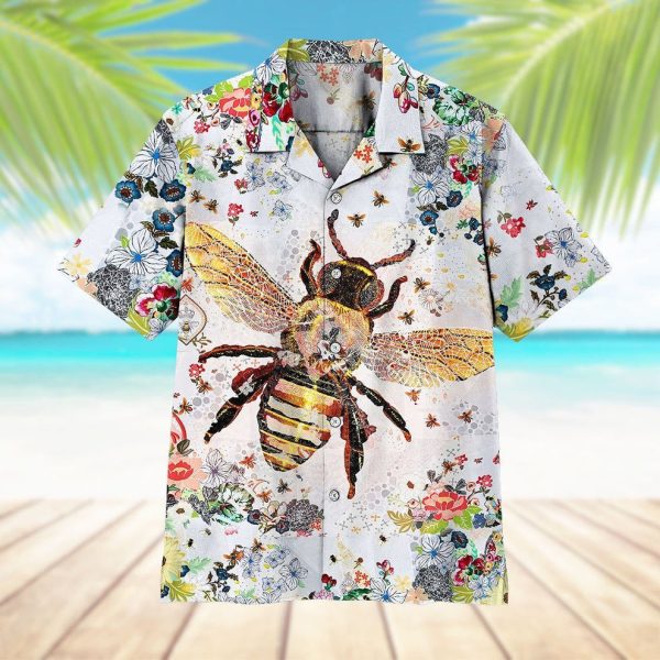 3D Bee Hawaii Shirt, Summer Shirt For Men and Women Jezsport.com