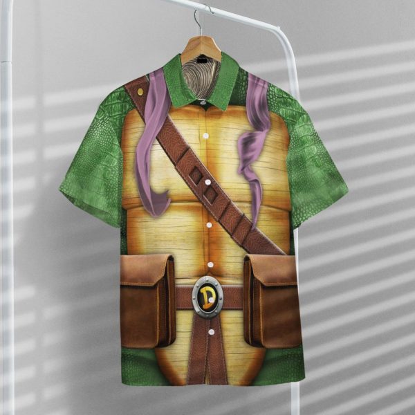 3D Donatello TMNT Don Donnie Cosplay Hawaii Shirt, Summer Shirt For Men and Women Jezsport.com