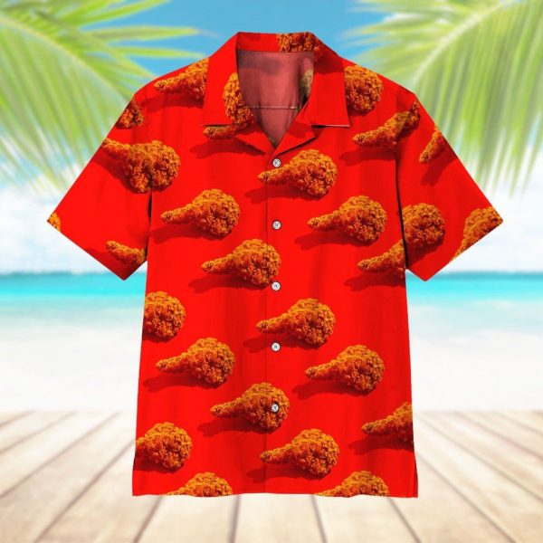 3D Fried Chicken Hawaii Shirt, Summer Shirt For Men and Women Jezsport.com