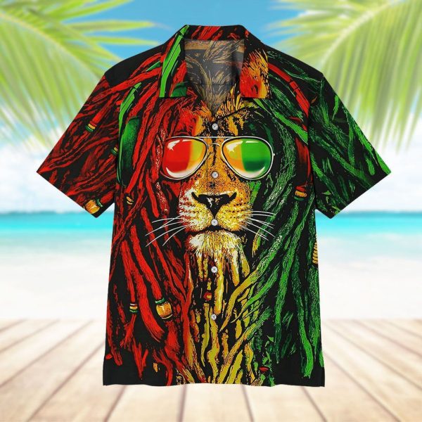 3D Reggae Lion Hawaii Shirt, Summer Shirt For Men and Women Jezsport.com