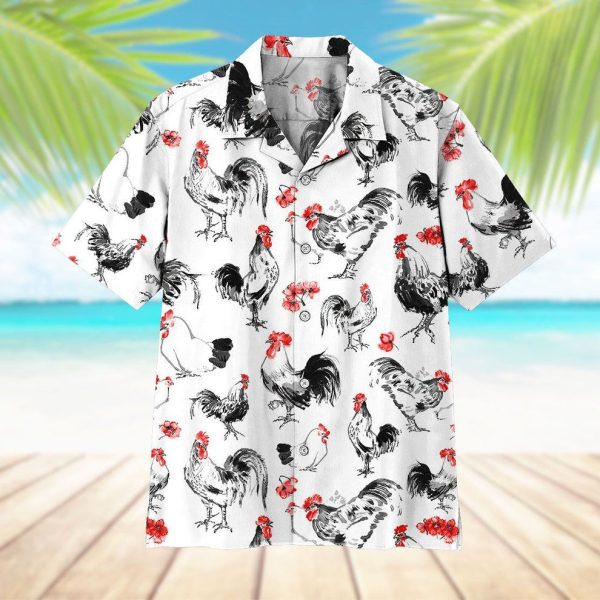 3D Rooster Hawaii Shirt, Summer Shirt For Men and Women Jezsport.com