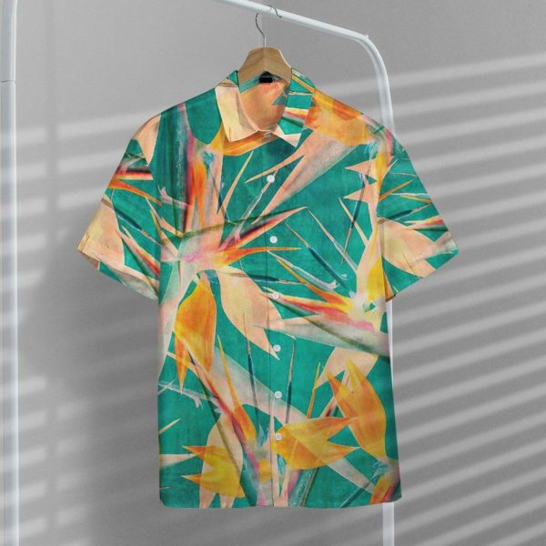 3D Strelitzia Flower Hawaii Shirt, Summer Shirt For Men and Women Jezsport.com