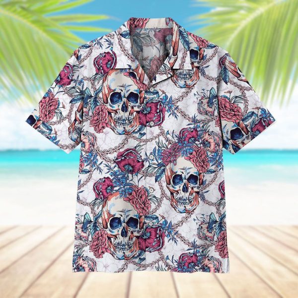 3D Sugar Skull Hawaii Shirt, Summer Shirt For Men and Women Jezsport.com