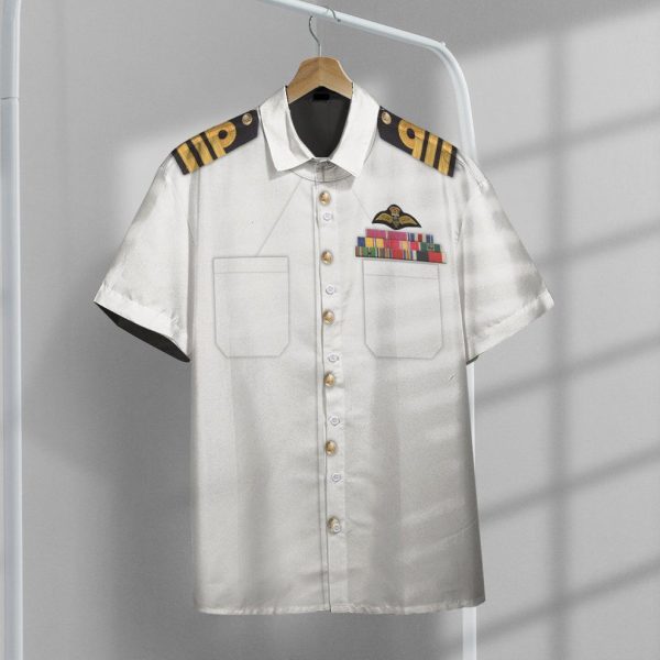 3D White Uniforms Of The Royal Navy Hawaii Shirt, Summer Shirt For Men and Women Jezsport.com