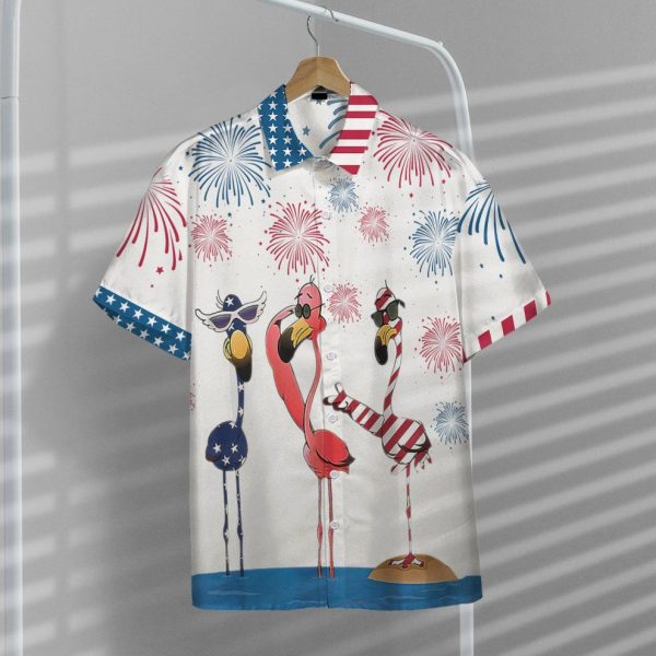 3D America Independence Day Flamingo Hawaii Shirt, Summer Shirt For Men and Women Jezsport.com