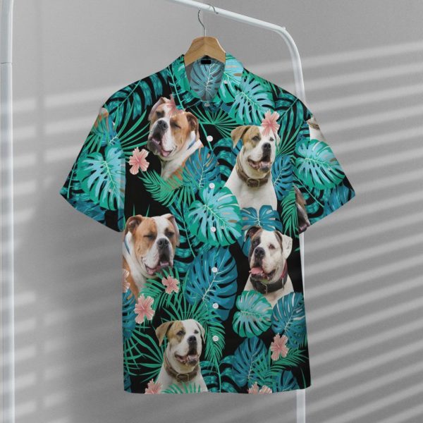 3D American Bulldog Summer Hawaii Shirt, Summer Shirt For Men and Women Jezsport.com