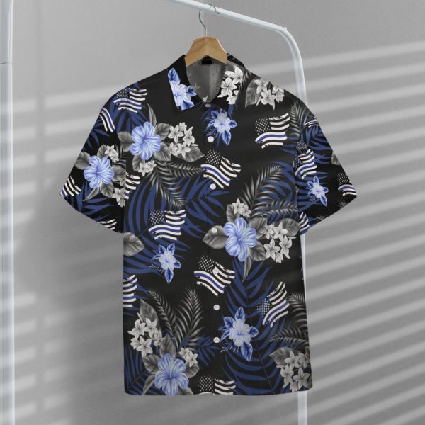 3D Back The Blue Hawaiian Shirt, Summer Shirt For Men and Women Jezsport.com