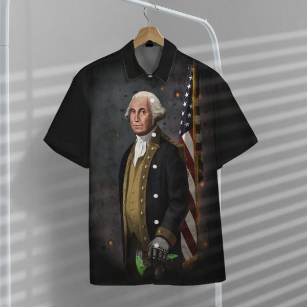 3D Badassery George Washington Hawaii Shirt, Summer Shirt For Men and Women Jezsport.com