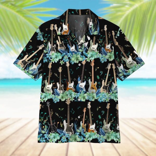 3D Bass Guitar Hawaii Shirt, Summer Shirt For Men and Women Jezsport.com