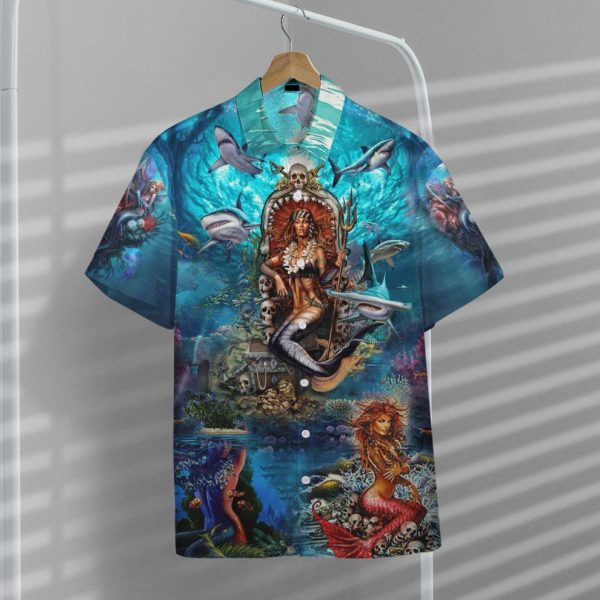 3D Beautiful Mermaid In The Ocean Hawaii Shirt, Summer Shirt For Men and Women Jezsport.com