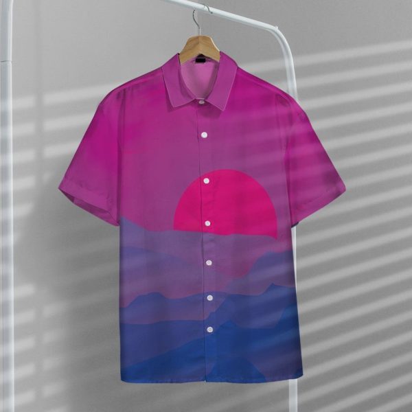 3D Bis Pride Sunrise Hawaii Shirt, Summer Shirt For Men and Women Jezsport.com