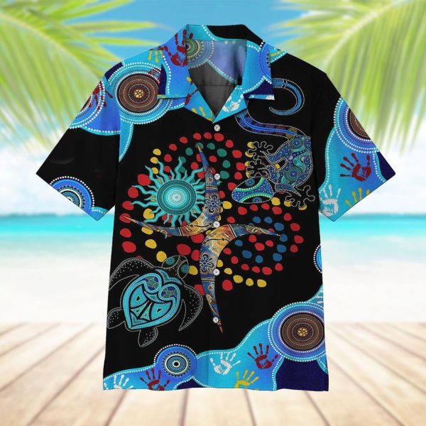 3D Blue Turtle Lizard Hawaii Shirt, Summer Shirt For Men and Women Jezsport.com