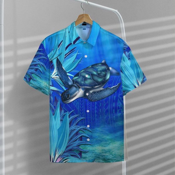 3D Blue Turtle Paradise Hawaii Shirt, Summer Shirt For Men and Women Jezsport.com