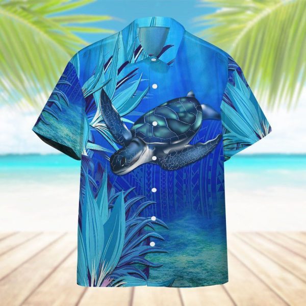 3D Blue Turtle Paradise Hawaii Shirt, Summer Shirt For Men and Women Jezsport.com