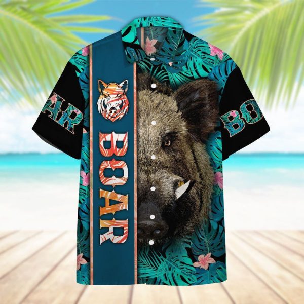 3D Boar Hawaii Shirt, Summer Shirt For Men and Women Jezsport.com