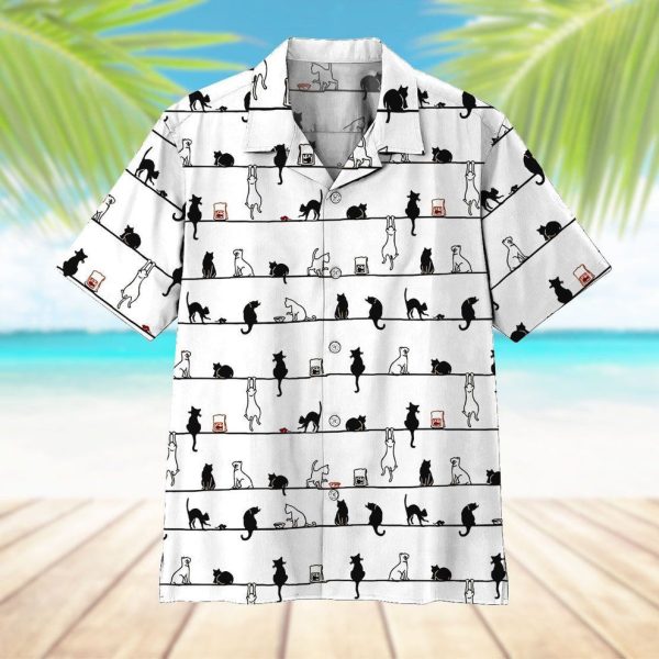 3D Cat Hawaii Shirt, Summer Shirt For Men and Women Jezsport.com