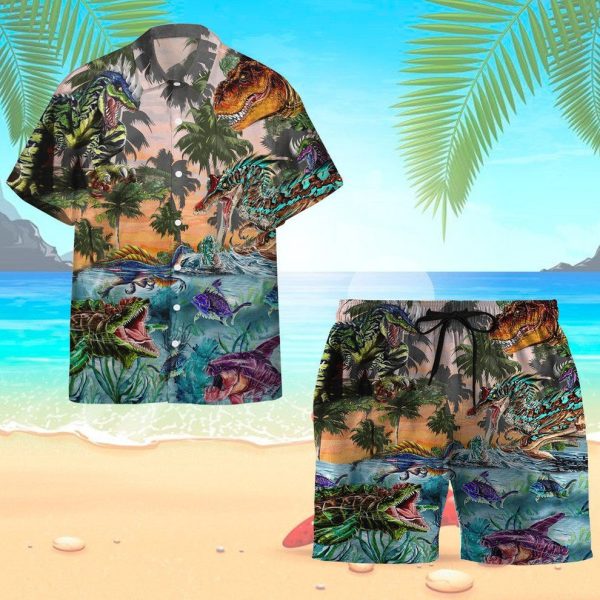 3D Dinosaur Jura World Hawaii Shirt, Summer Shirt For Men and Women Jezsport.com