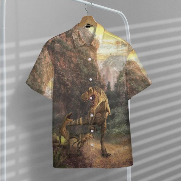 3D Dinosaurs Park Hawaii Shirts, Summer Shirt For Men and Women Jezsport.com