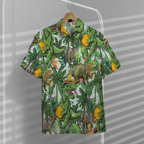 3D Dinosaurs Taco Hawaiian Shirts, Summer Shirt For Men and Women Jezsport.com