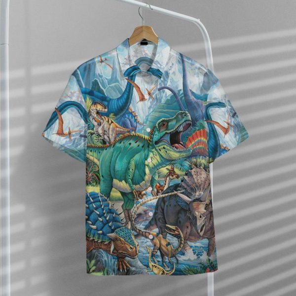 3D Dinotopia Hawaiian Shirts, Summer Shirt For Men and Women Jezsport.com