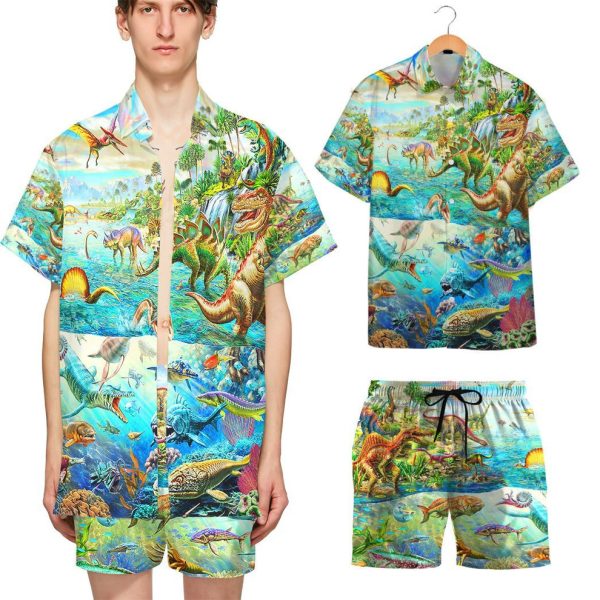 3D Discover the Dinosaurs World Hawaii Shirt, Summer Shirt For Men and Women Jezsport.com