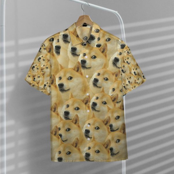 3D Doge Meme Hawaii Shirt, Summer Shirt For Men and Women Jezsport.com