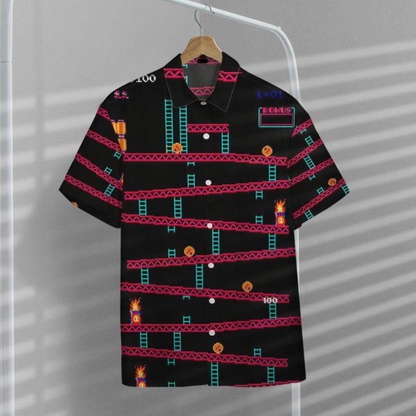 3D Donkey Kong Gameplay Hawaii Shirt, Summer Shirt For Men and Women Jezsport.com