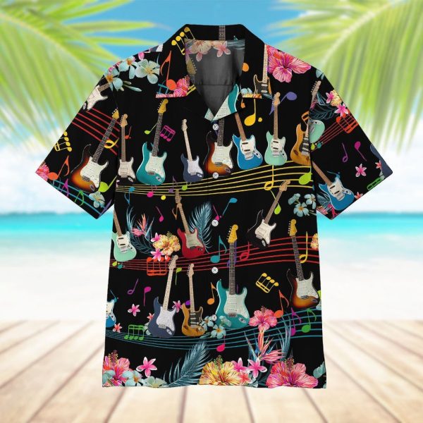 3D Electric Guitar Hawaii Shirt, Summer Shirt For Men and Women Jezsport.com