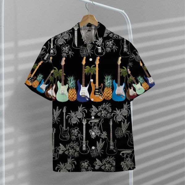 3D Electric Guitar Hawaii shirt, Summer Shirt For Men and Women Jezsport.com