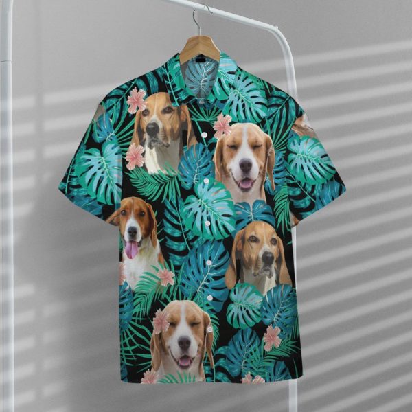 3D English Foxhound Dog Summer Hawaii Shirt, Summer Shirt For Men and Women Jezsport.com