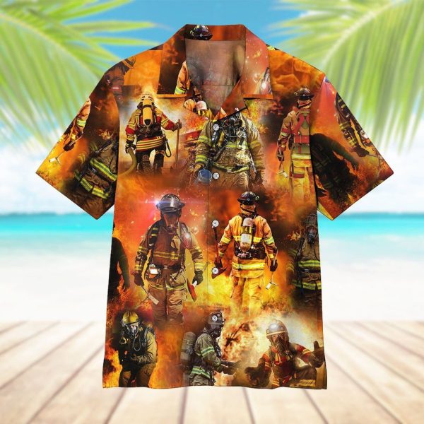 3D Firefighter Hawaii Shirt, Summer Shirt For Men and Women Jezsport.com