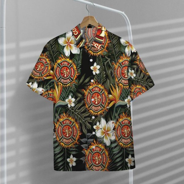 3D Firefighter Hawaiian Shirt, Summer Shirt For Men and Women Jezsport.com