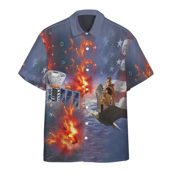 3D George Washington Defeating Skynet Hawaii Shirt, Summer Shirt For Men and Women Jezsport.com