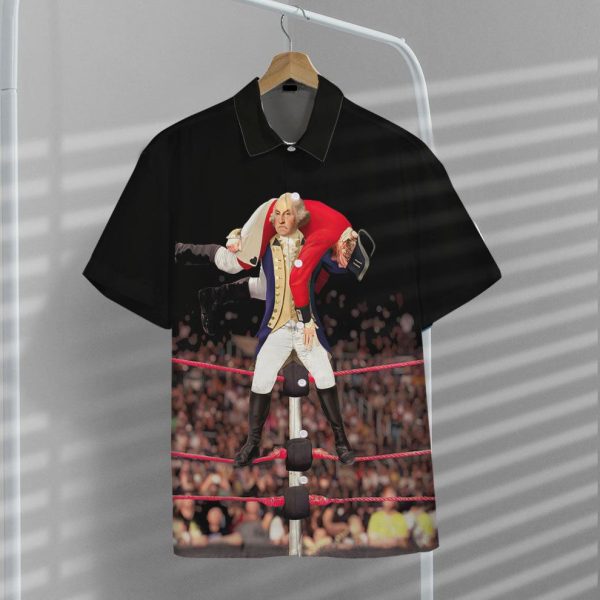 3D George Washington Fighting Red Coats Hawaii Shirt, Summer Shirt For Men and Women Jezsport.com