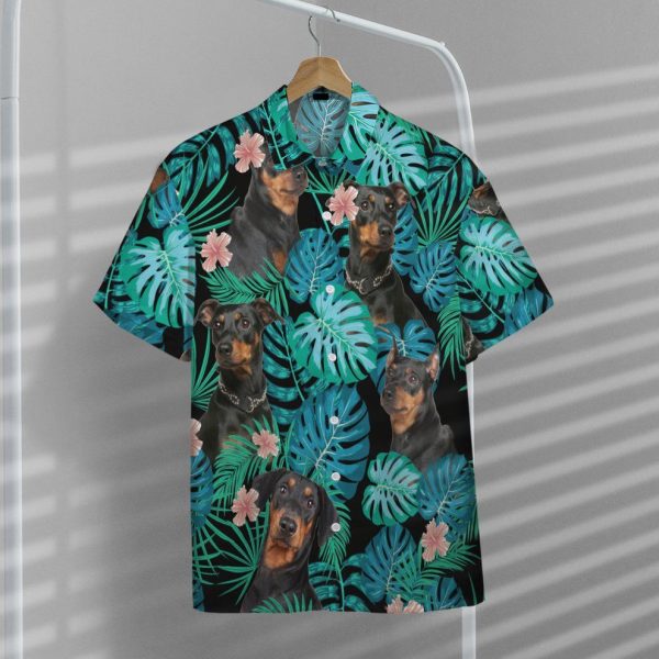 3D German Pinscher Dog Summer Hawaii Shirt, Summer Shirt For Men and Women Jezsport.com