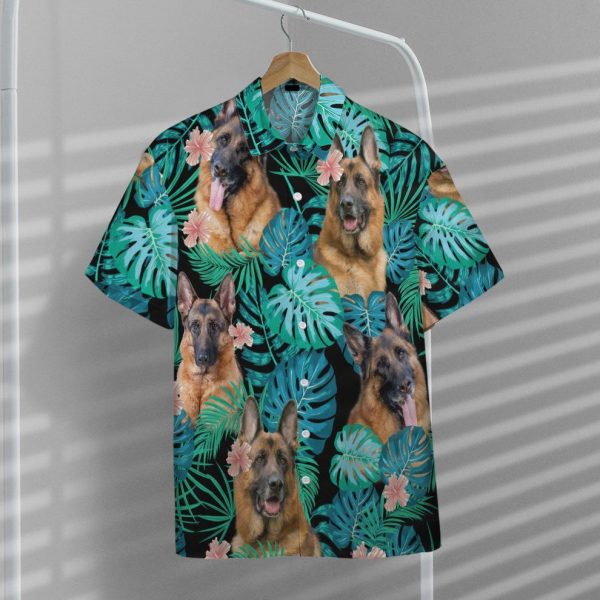 3D German Shepherd Dog Summer Hawaii Shirt, Summer Shirt For Men and Women Jezsport.com