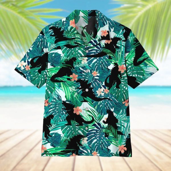 3D Godzillla Hawaii Shirt, Summer Shirt For Men and Women Jezsport.com