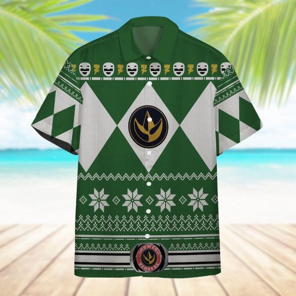 3D Green Power Ranger Hawaii Shirt, Summer Shirt For Men and Women Jezsport.com