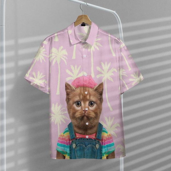 3D Hawaiian British Shorthair Cat Hawaii Shirt, Summer Shirt For Men and Women Jezsport.com