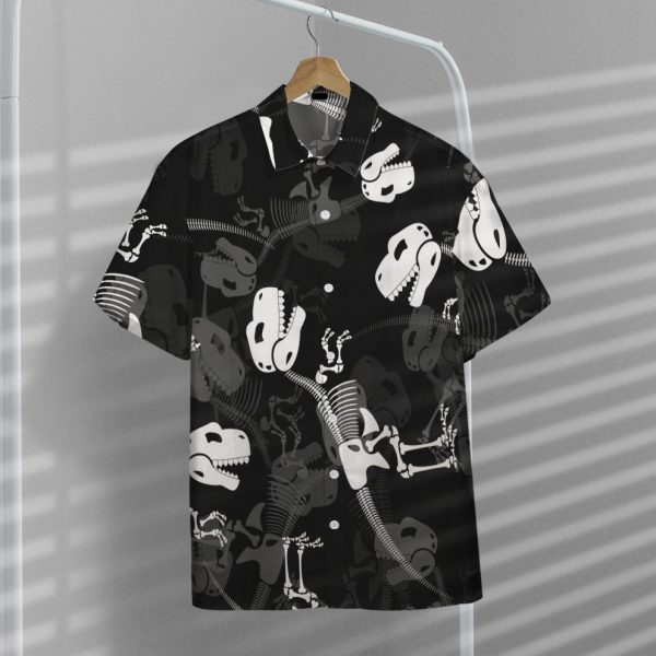 3D Jurassic Dinosaur Bones Hawaii Shirt, Summer Shirt For Men and Women Jezsport.com