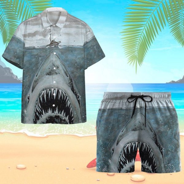 3D Let Shark Kiss You Hawaii Shirt, Summer Shirt For Men and Women Jezsport.com