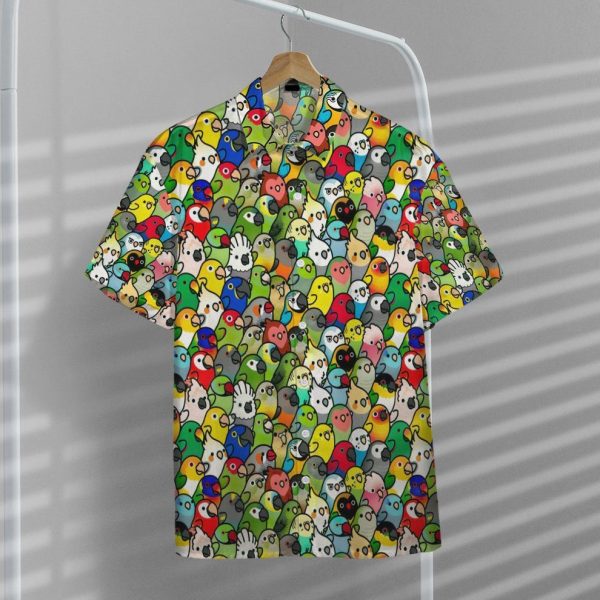 3D Lots Of Birds Hawaii Shirt, Summer Shirt For Men and Women Jezsport.com